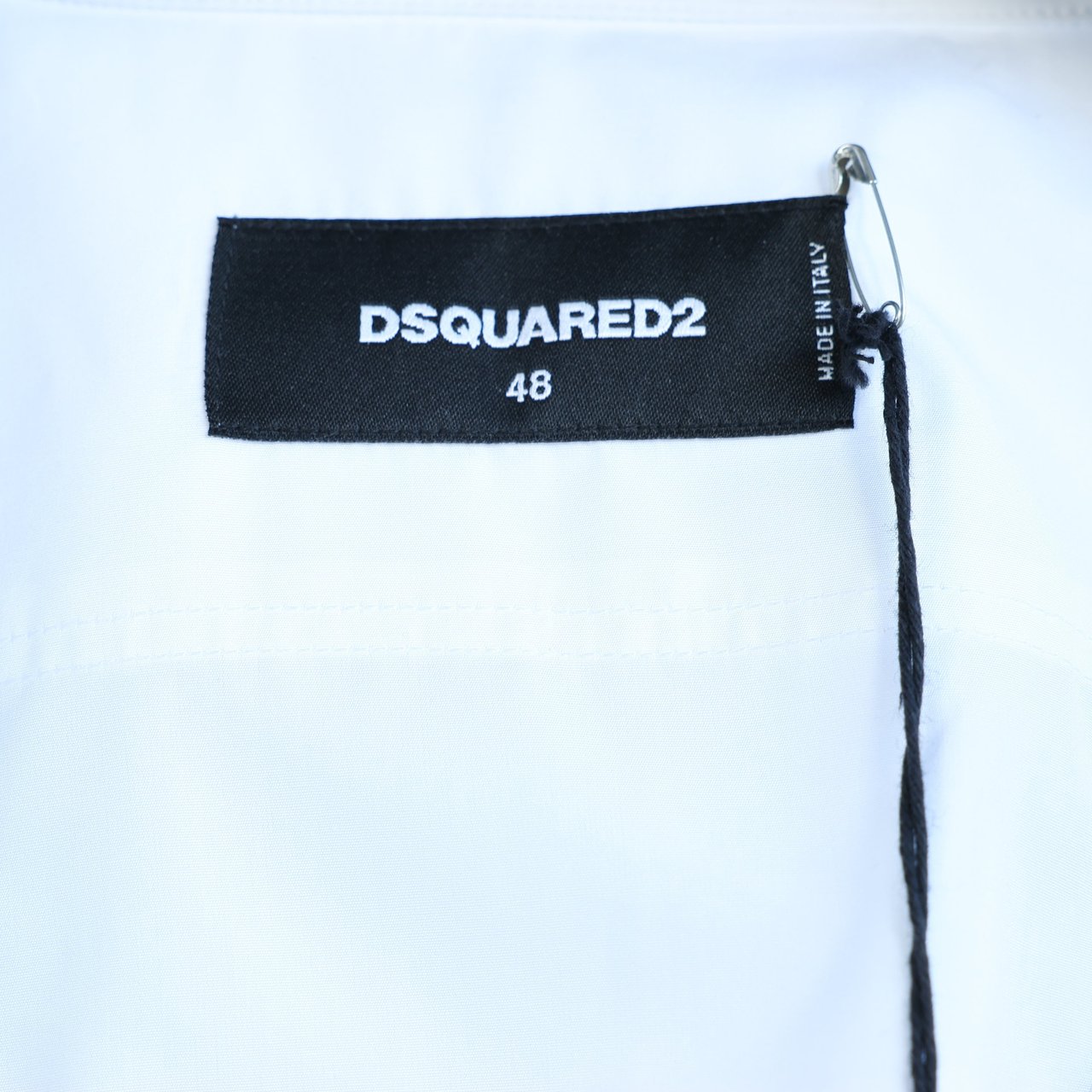 Dsquared2 Camouflage Panel White Shirt, 48 IT Wit