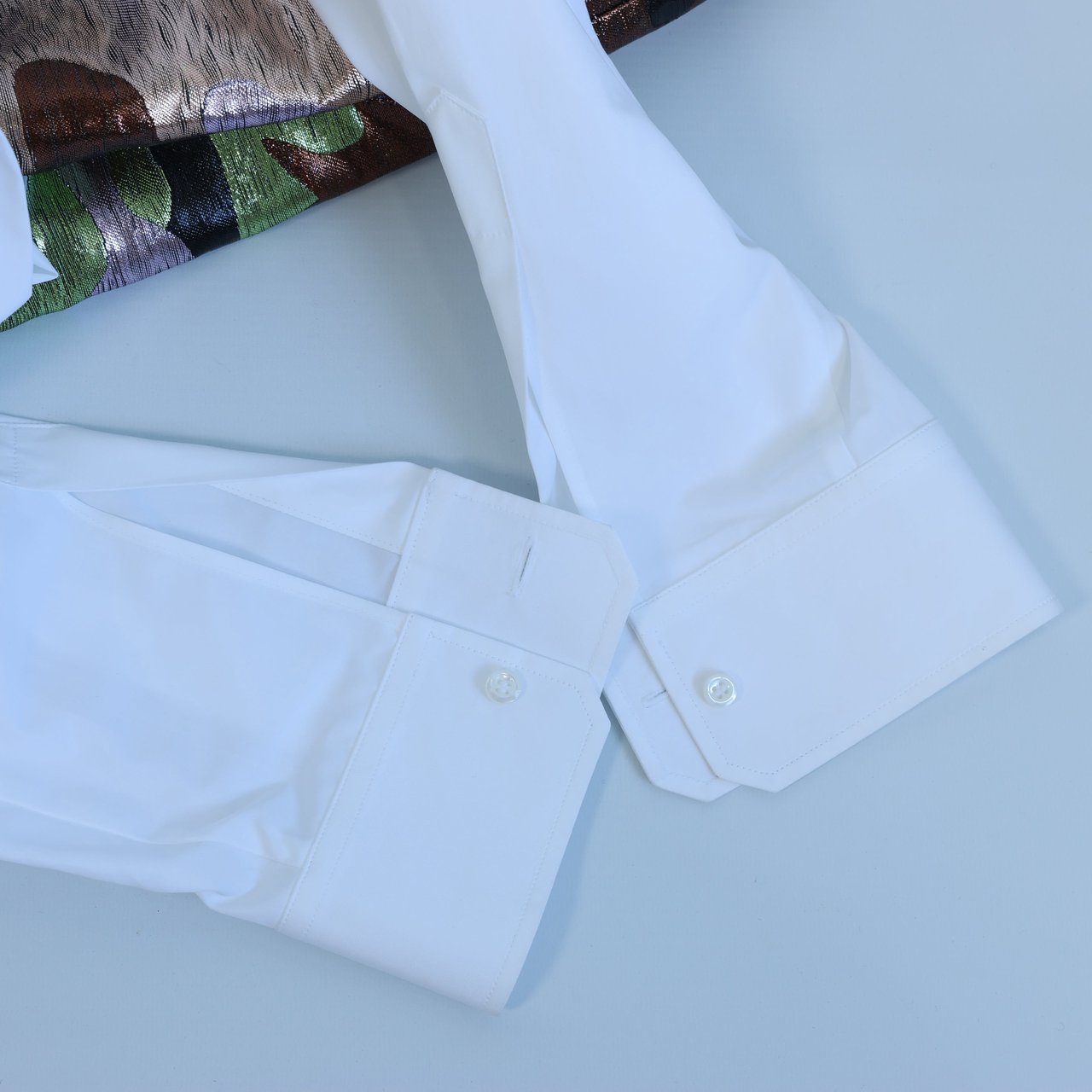 Dsquared2 Camouflage Panel White Shirt, 48 IT Wit