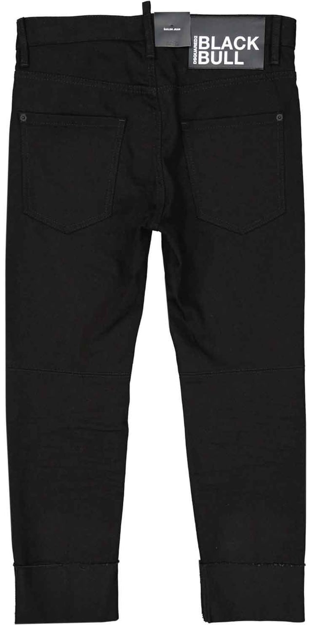 Dsquared2 Black Bull Sailor Denim Jeans Zwart