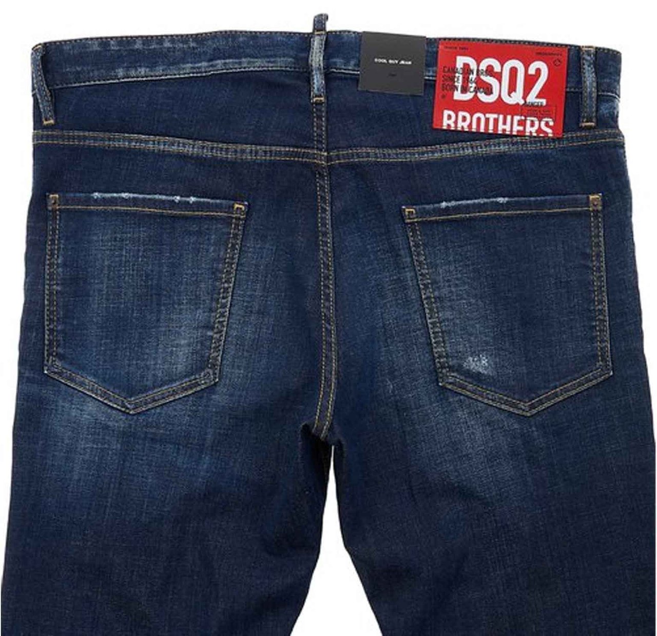 Dsquared2 Cotton Denim Jeans Blauw
