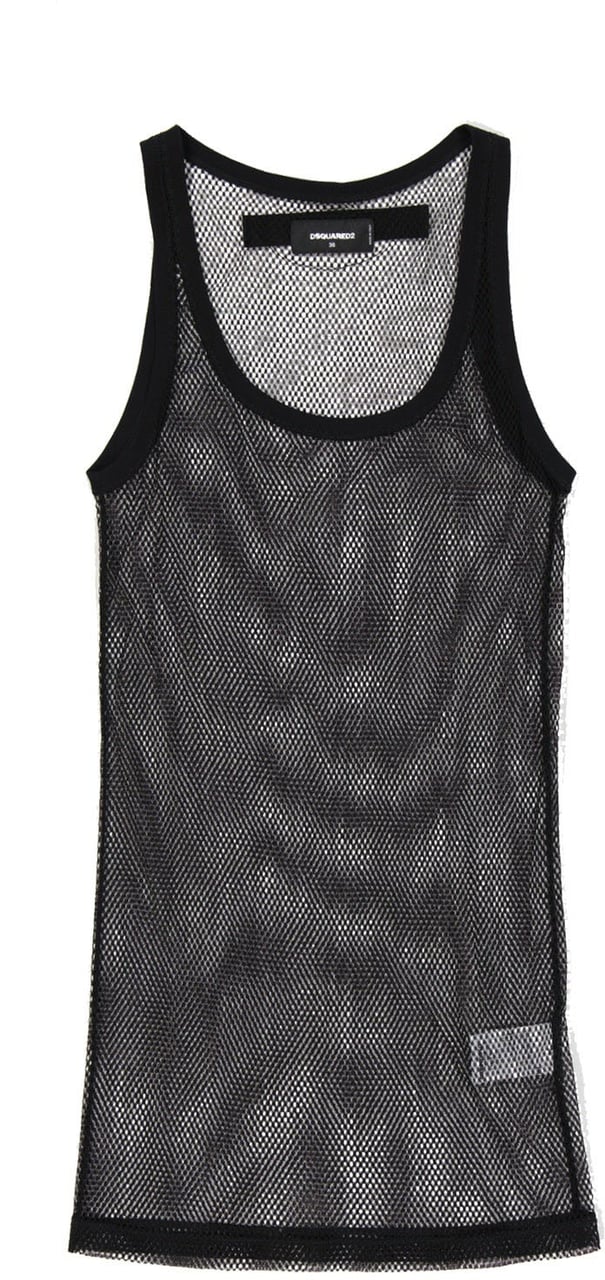 Dsquared2 Sleeveless Long Top Zwart