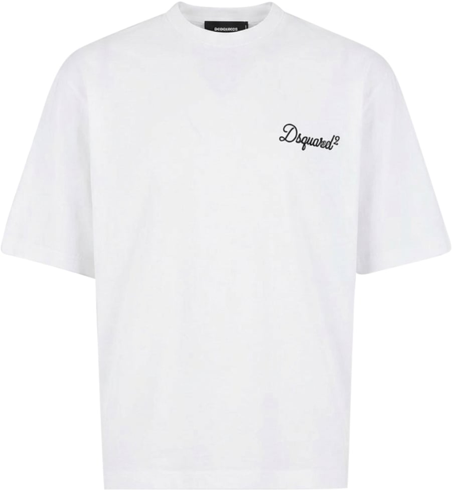 Dsquared2 loszittend wit T-shirt Wit