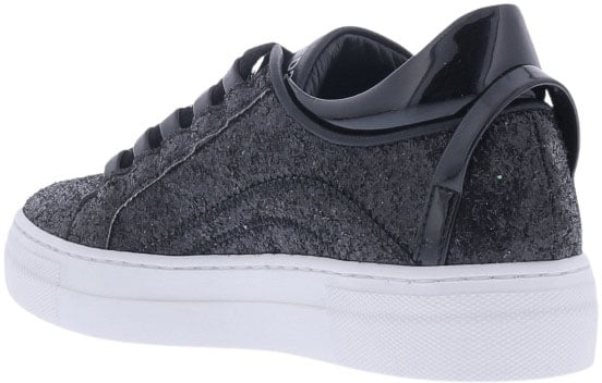 Dsquared2 Kids 551 Low Top Lace Tennis Sneake Zwart
