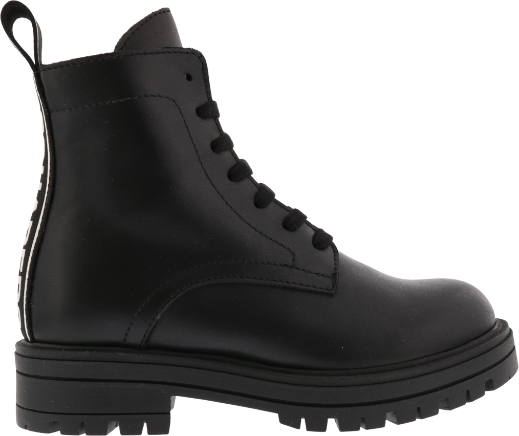 Dsquared2 Kids Ankle Boot Lace Up Logo Zwart