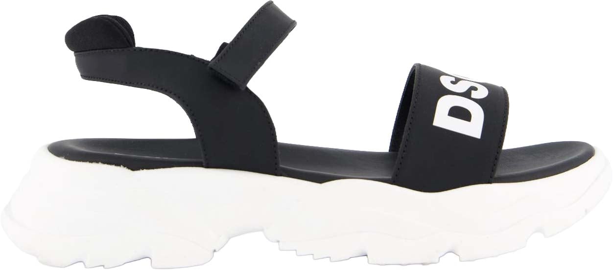 Dsquared2 Kids Fusbet Sandals Print Zwart