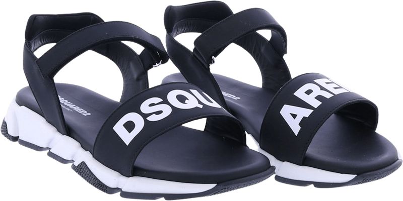 Dsquared2 Kids Fusbet Sandals Dsquared2 Print Zwart