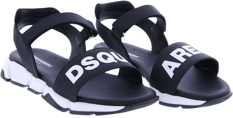Dsquared2 Kids Fusbet Sandals Print Zwart