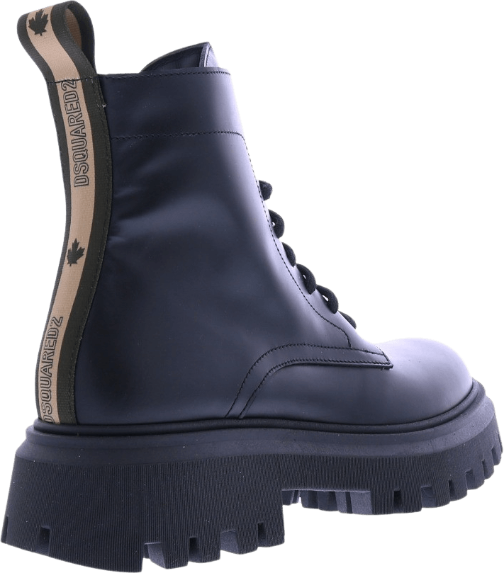 Dsquared2 Kids Combat Ankle Boots Zwart
