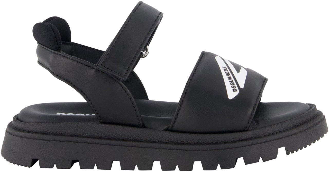 Dsquared2 Dsquared2 Unisex Sandalen In Zwart Zwart