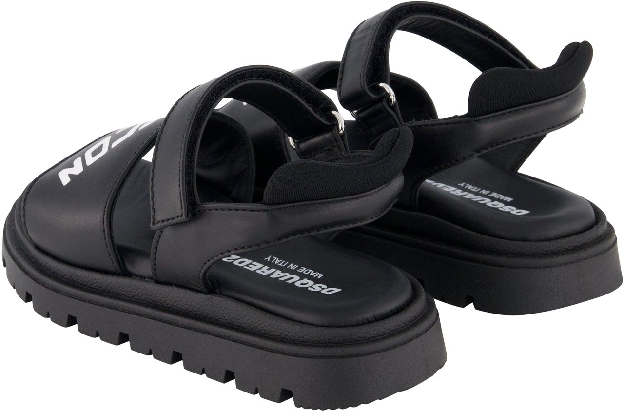 Dsquared2 Dsquared2 Unisex Sandalen In Zwart Zwart