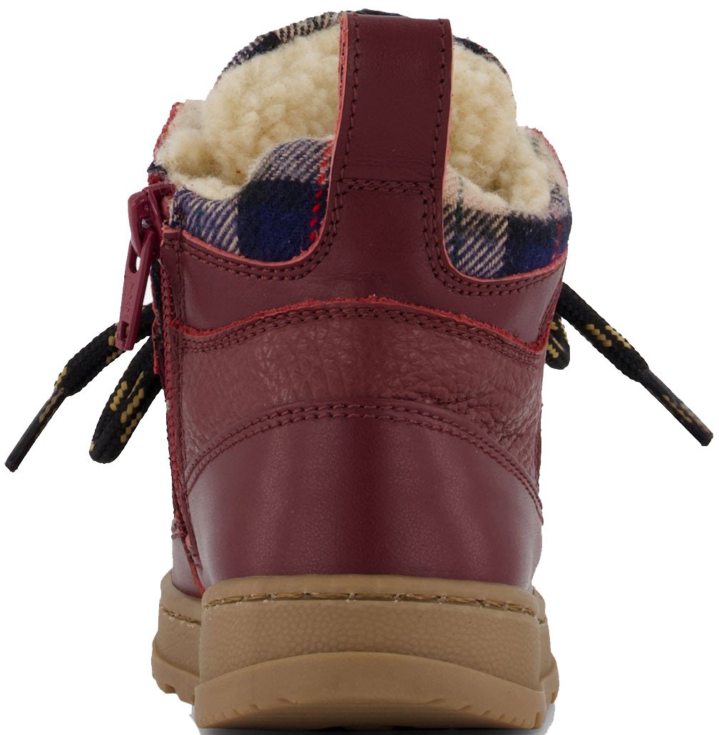 Dsquared2 Dsquared2 Unisex Laarzen In Bordeaux Rood