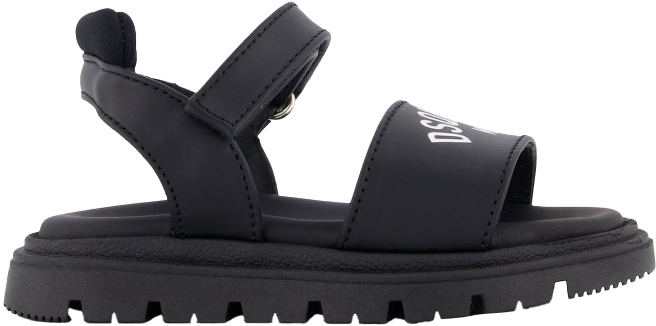 Dsquared2 Dsquared2 Unisex Sandalen In Zwart Zwart