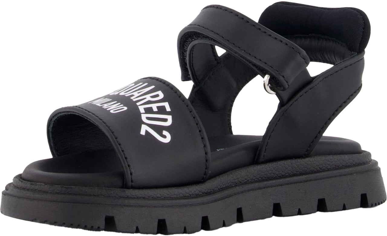 Dsquared2 Dsquared2 Unisex Sandalen In Zwart Zwart