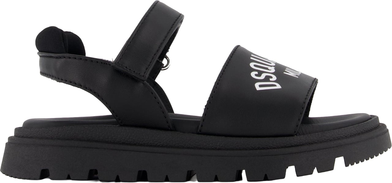 Dsquared2 Unisex Sandalen In Zwart Zwart