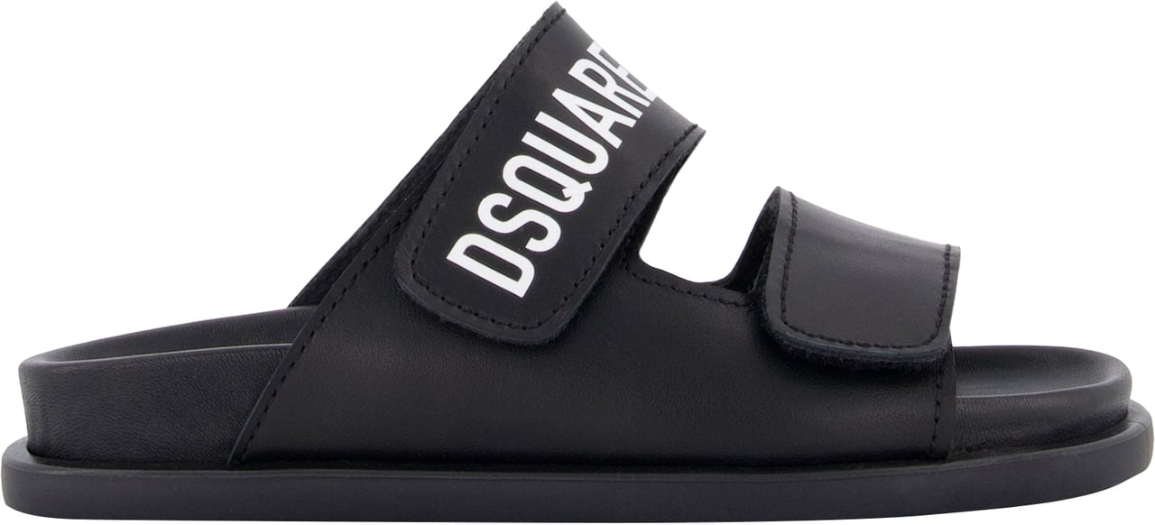 Dsquared2 Dsquared2 Jongens Slippers In Zwart Zwart