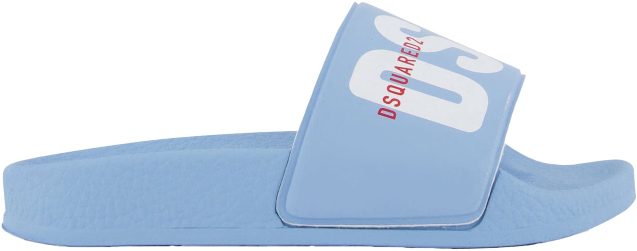 Dsquared2 Dsquared2 Jongens Slippers In Licht Blauw Blauw