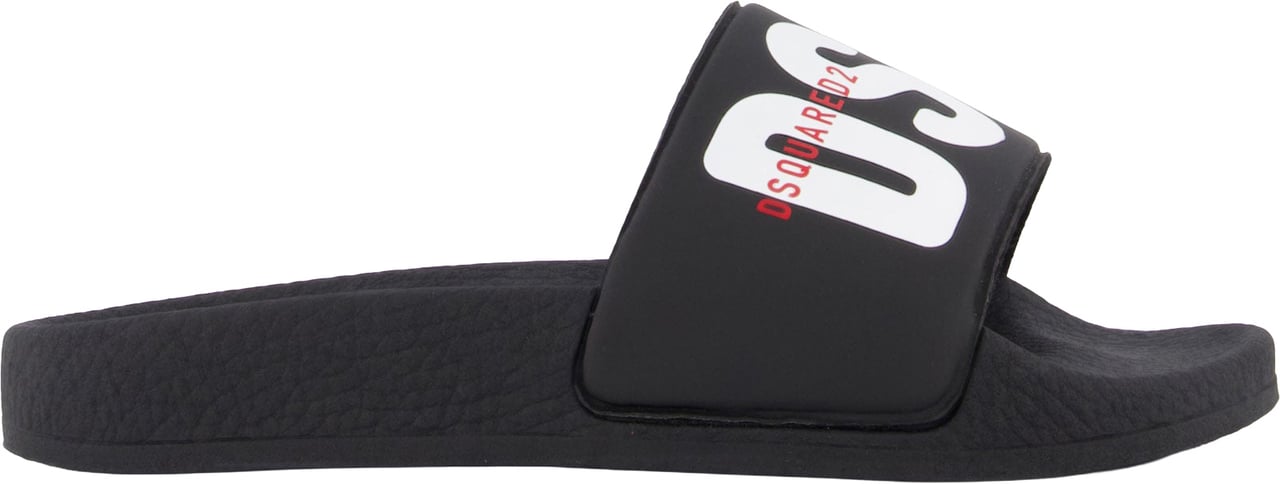 Dsquared2 Jongens Slippers In Zwart Zwart