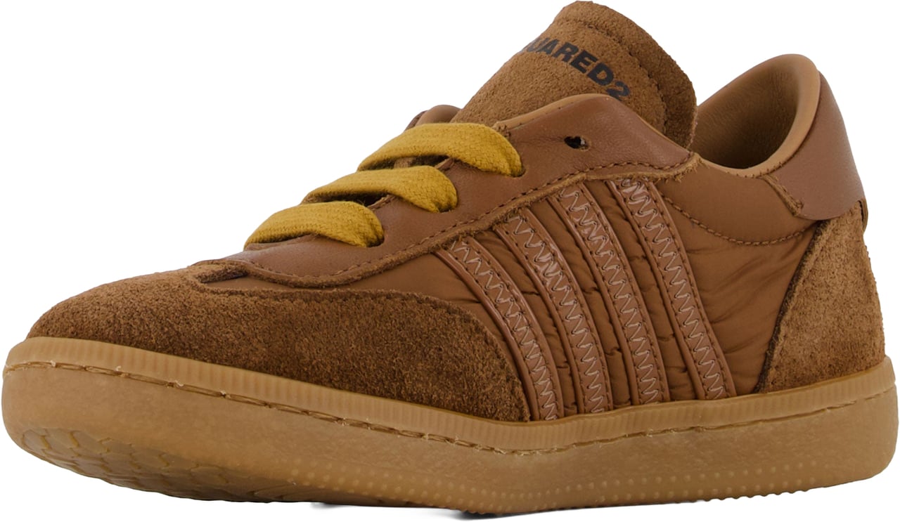 Dsquared2 Unisex Sneakers In Camel Taupe