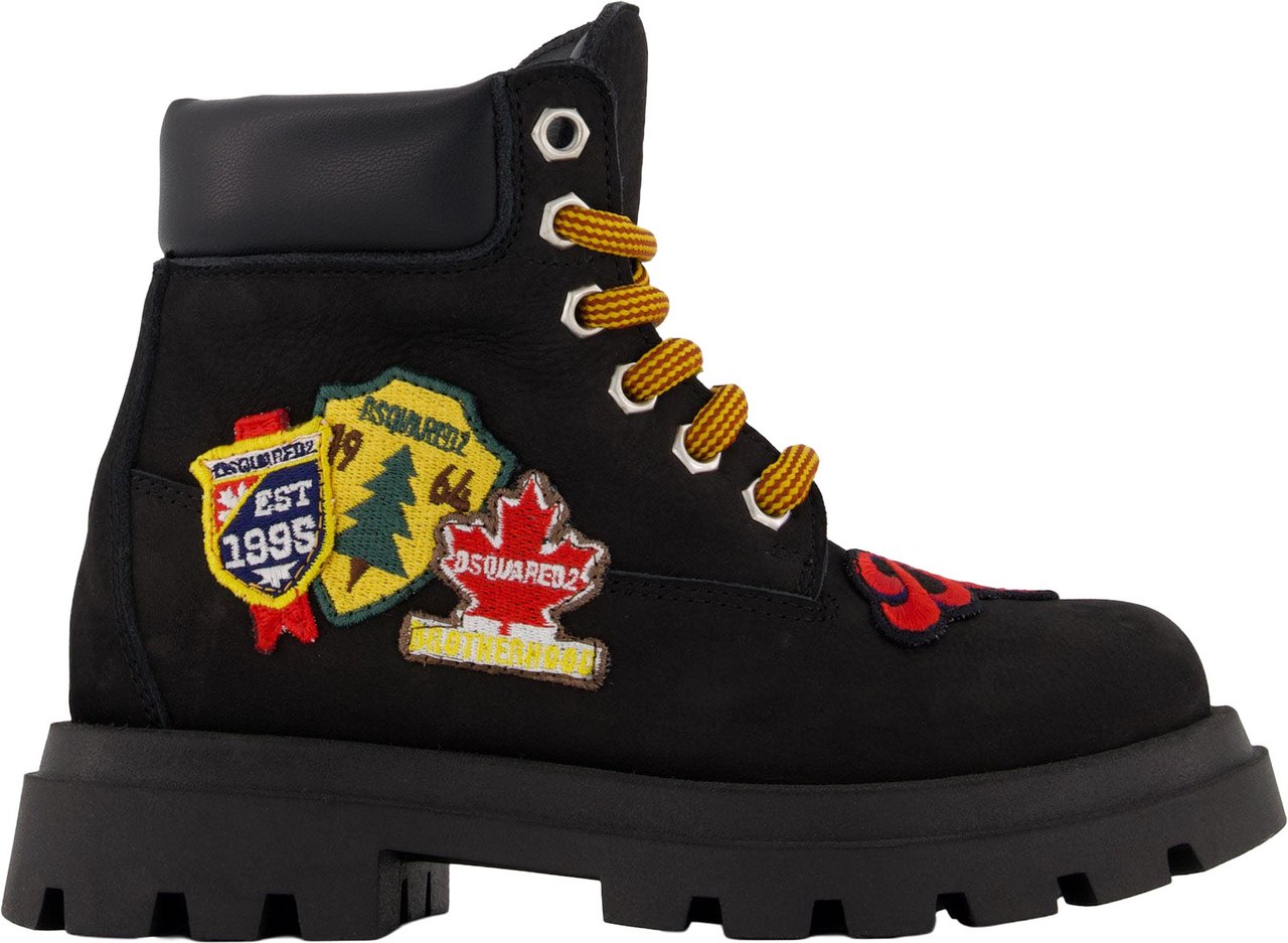 Dsquared2 Unisex Laarzen In Zwart Zwart
