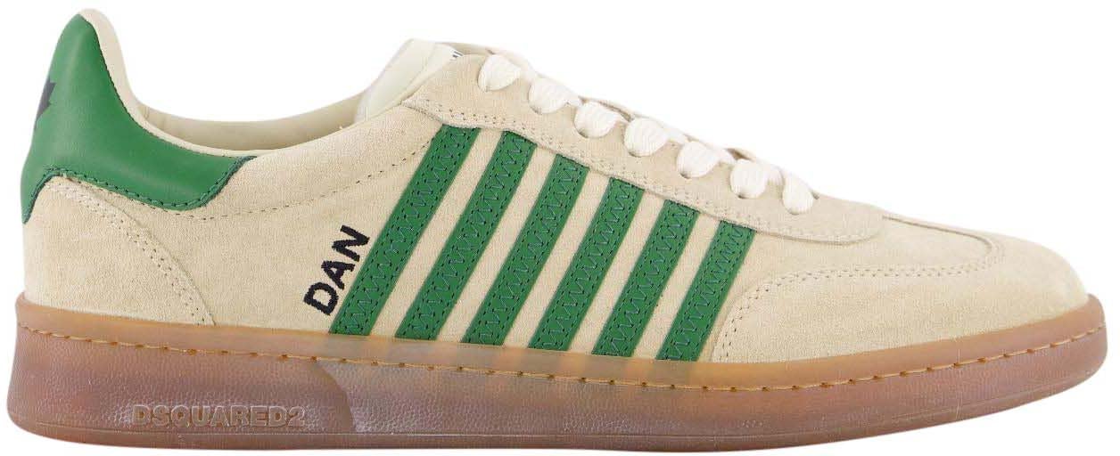 Dsquared2 Heren Boxer Sneaker Beige/Groen Beige