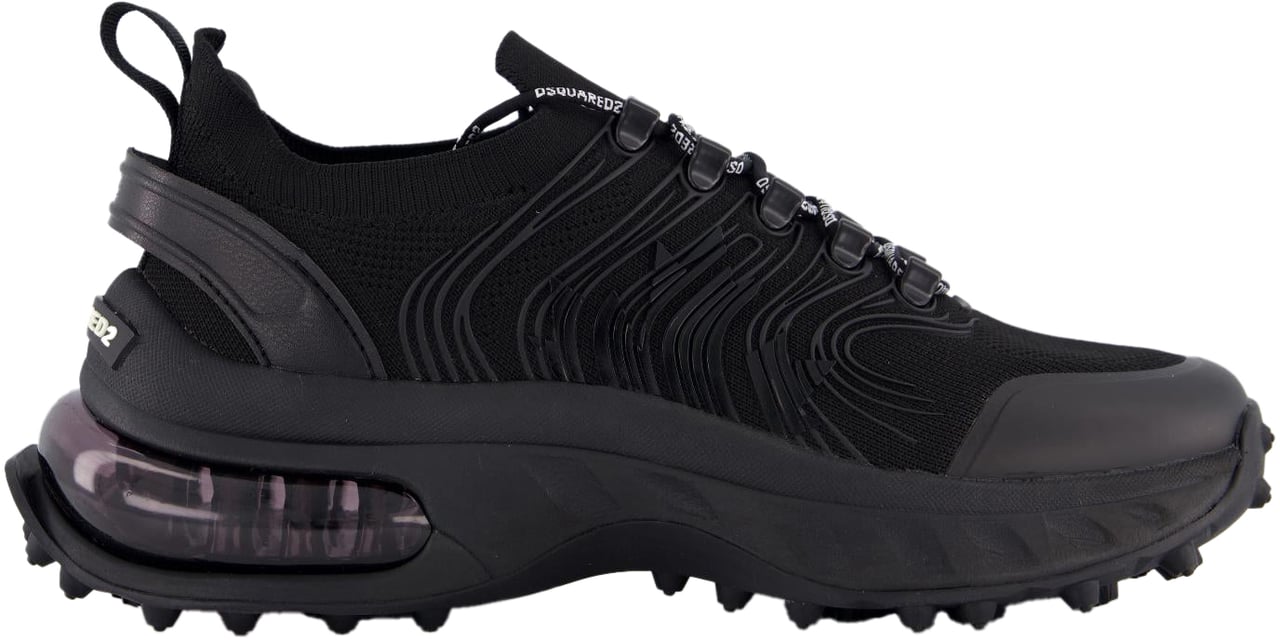 Dsquared2 Heren Bubble Sneakers Zwart Zwart