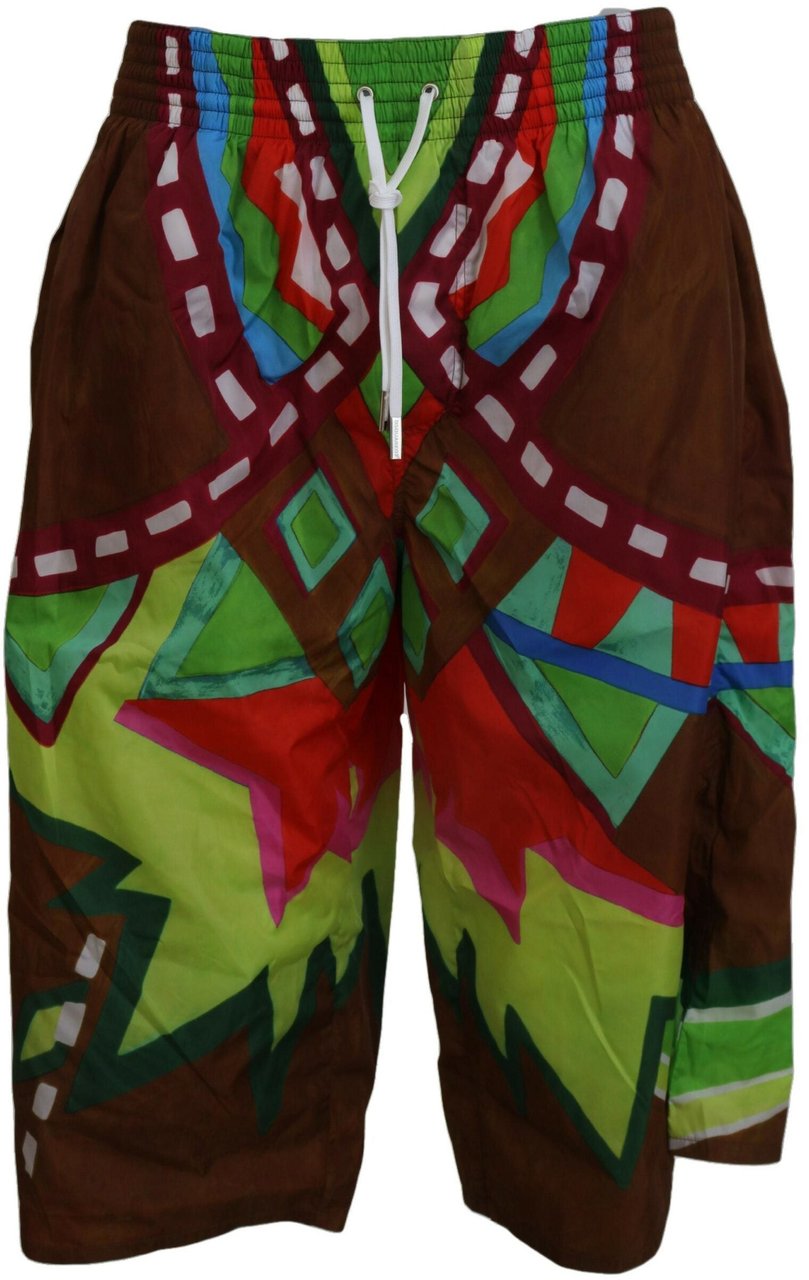 Dsquared2 Dsquared² Multicolor Printed Men Beachwear Shorts Swimwear Divers