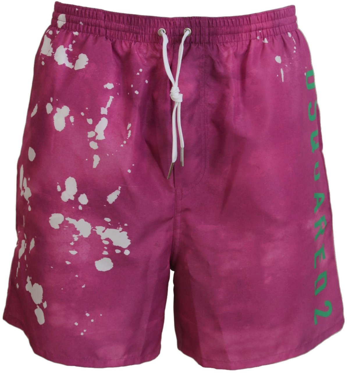 Dsquared2 Dsquared² Pink Tie Dye Logo Men Beachwear Shorts Swimwear Roze