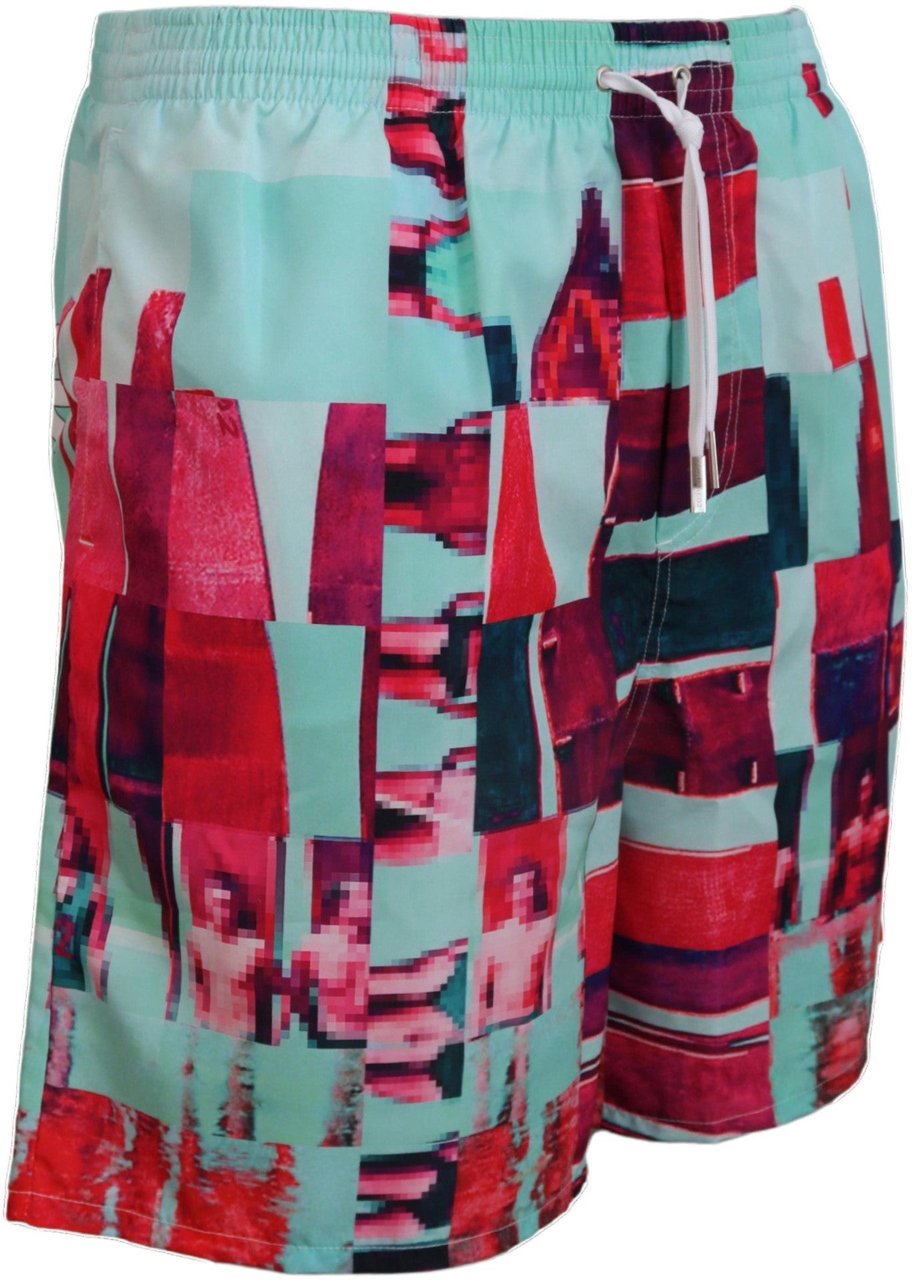 Dsquared2 Dsquared² Multicolor Printed Beachwear Shorts Swimwear Divers