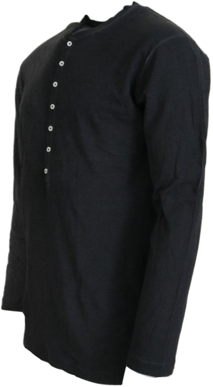 Dsquared2 Dsquared² Black Cotton Linen Long Sleeves Pullover Sweater Zwart