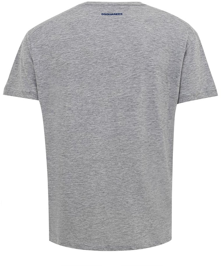 Dsquared2 Dsquared² Gray Cotton T-Shirt Grijs