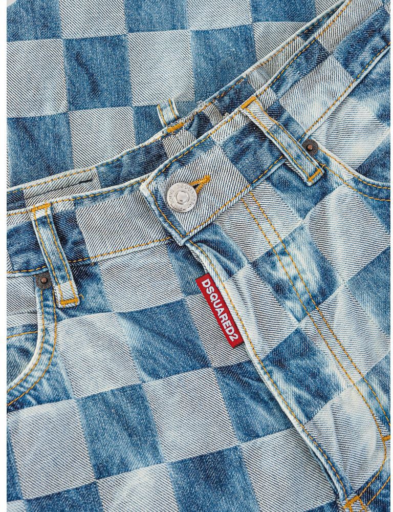 Dsquared2 Dsquared² Blue Cotton Relaxed Fit Jeans Rood