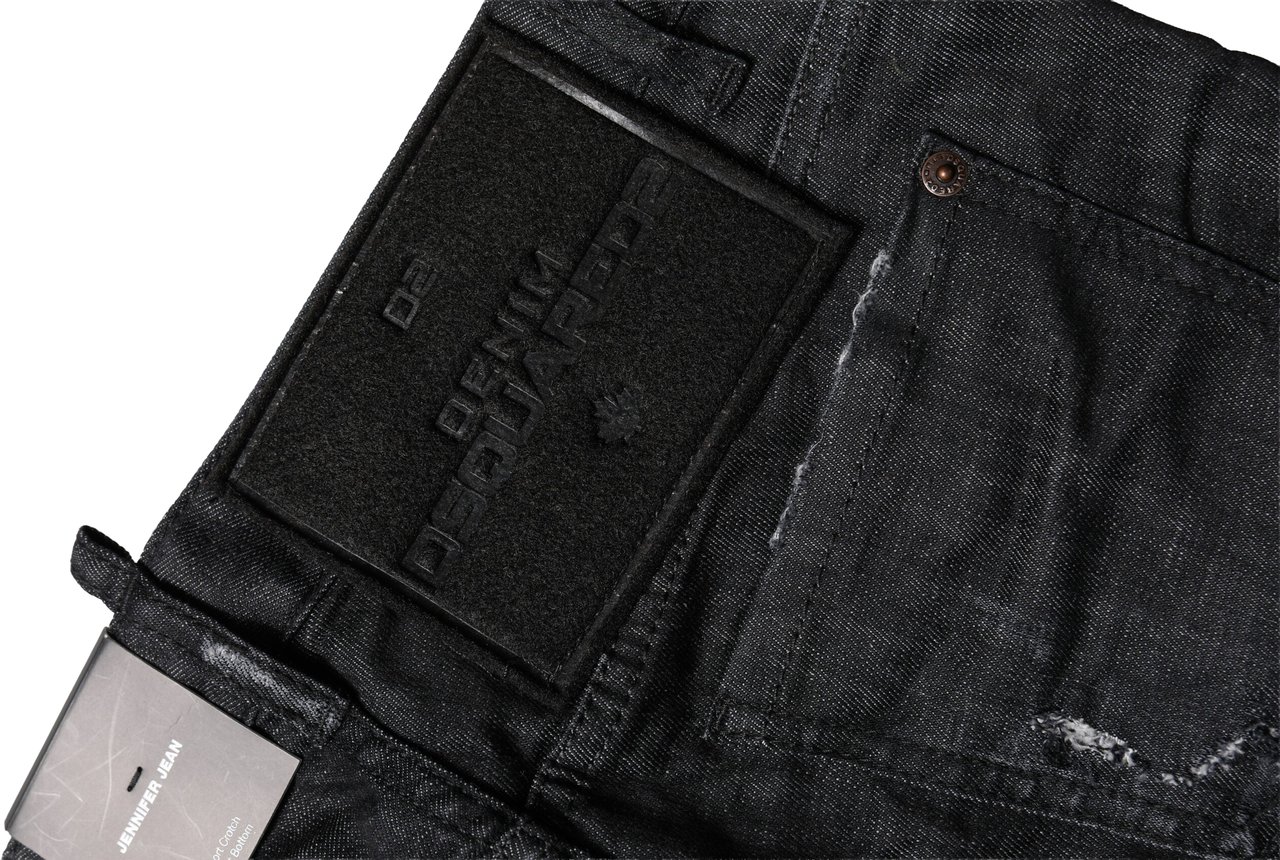 Dsquared2 Dsquared² Black Cotton Low Waist Skinny Denim Jeans Zwart