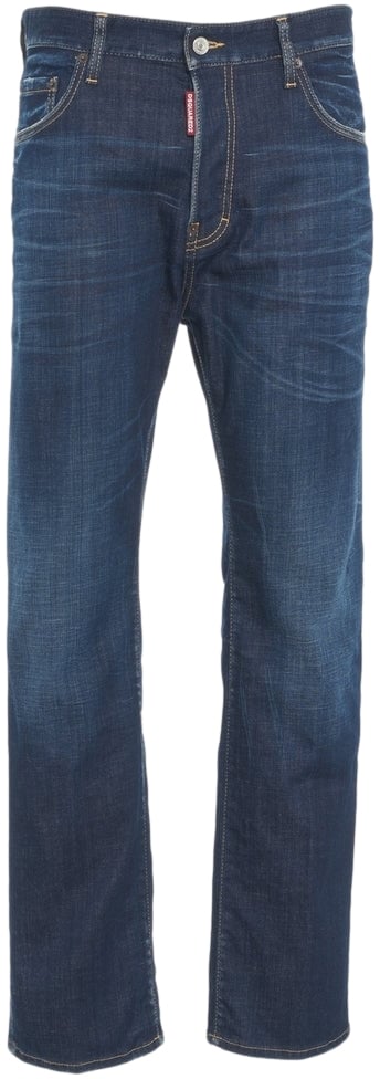 Dsquared2 Straight fit jeans '642' Blauw