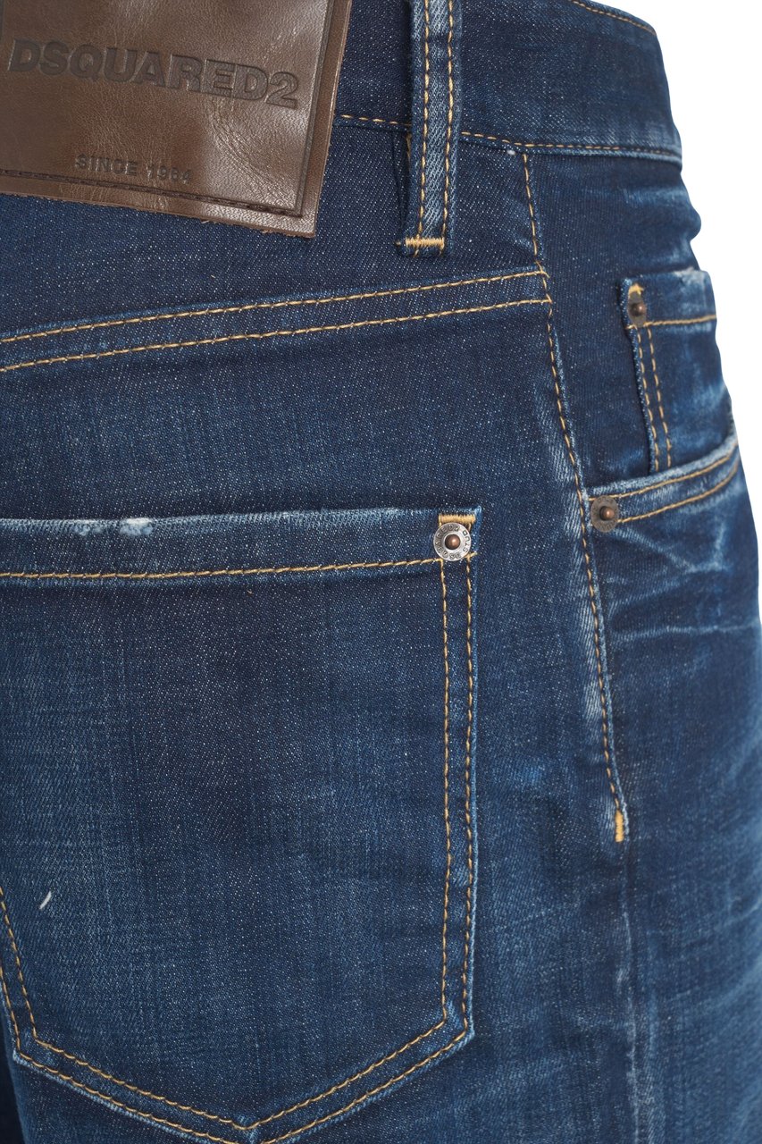 Dsquared2 Straight fit jeans '642' Blauw