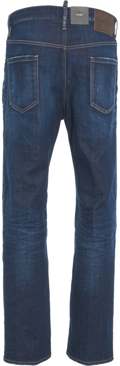 Dsquared2 Straight fit jeans '642' Blauw