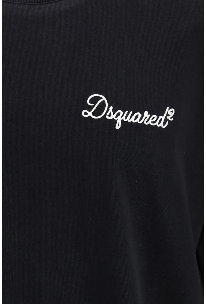 Dsquared2 Signature Loose Fit T-Shirt Zwart