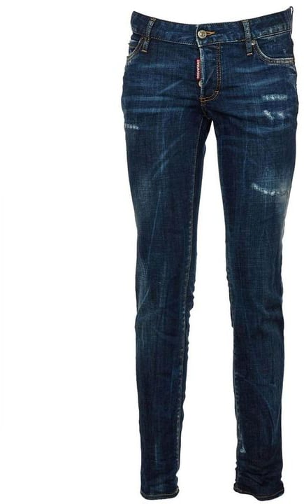 Dsquared2 Dsquared² Blue Cotton Slim Fit Jeans Blauw