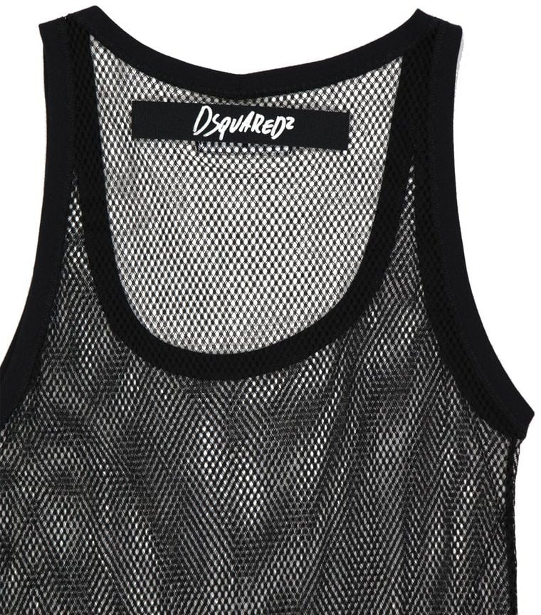Dsquared2 Dsquared² Black Cotton Tank Tops Zwart