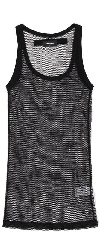 Dsquared2 Dsquared² Black Cotton Tank Tops Zwart
