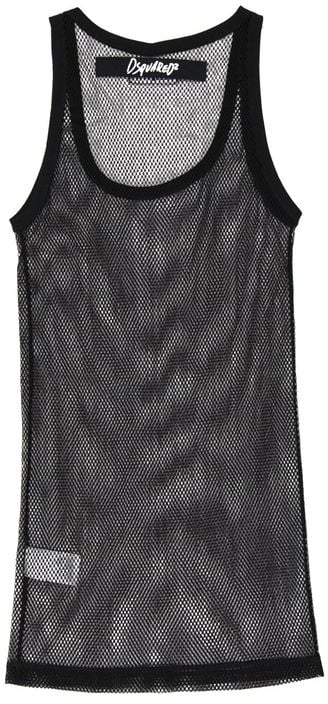 Dsquared2 Dsquared² Black Cotton Tank Tops Zwart