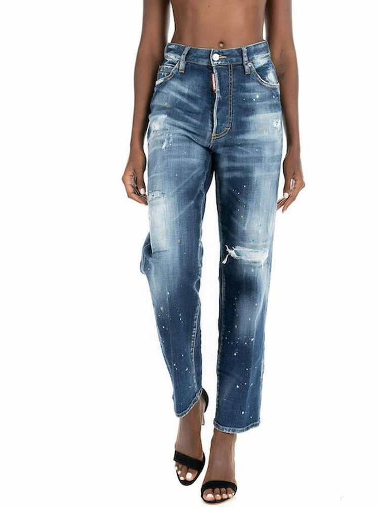 Dsquared2 Dsquared² Blue Cotton Jeans Denim Blauw