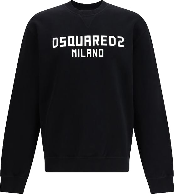 Dsquared2 Dsquared² Black Cotton Sweatshirt Zwart