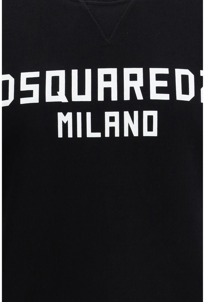 Dsquared2 Dsquared² Black Cotton Sweatshirt Zwart
