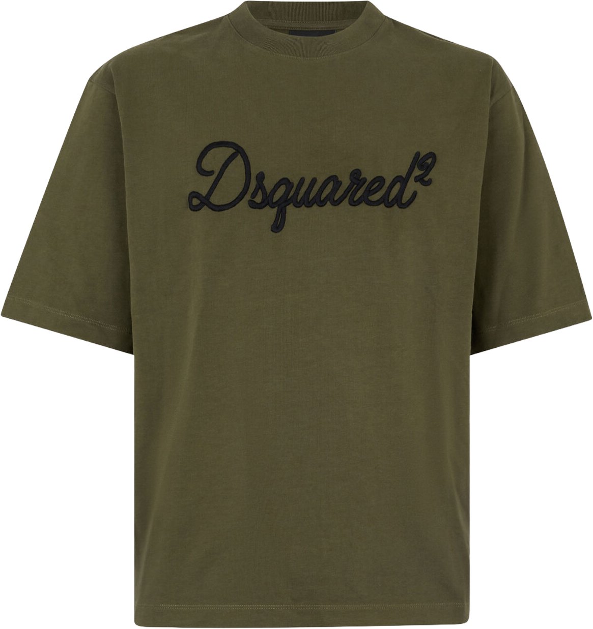 Dsquared2 Embroidered Loose Fit T-Shirt Groen