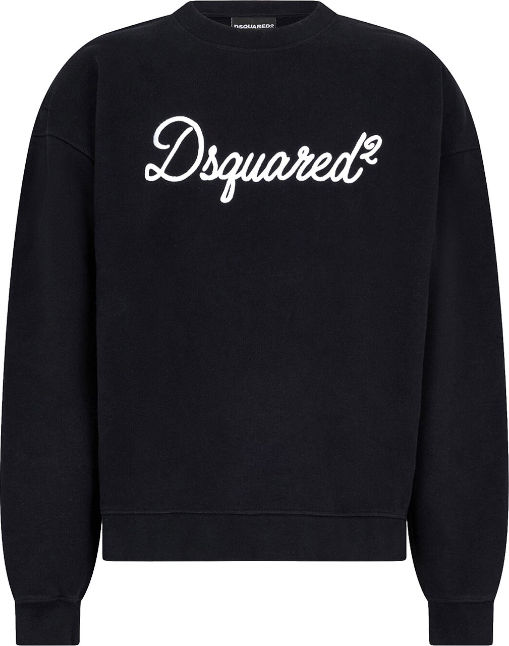 Dsquared2 D2 Signature Relax Fit Crewneck Zwart