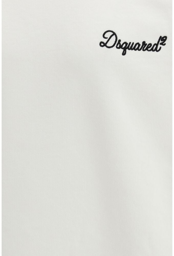 Dsquared2 Dsquared² White Cotton Sweatshirt Wit
