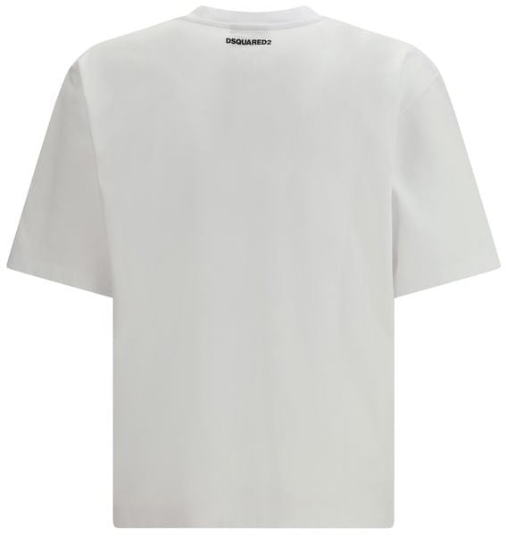 Dsquared2 Dsquared² White Cotton T-Shirt Wit
