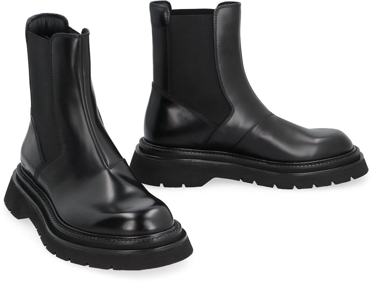Dsquared2 Leather Chelsea boots Zwart