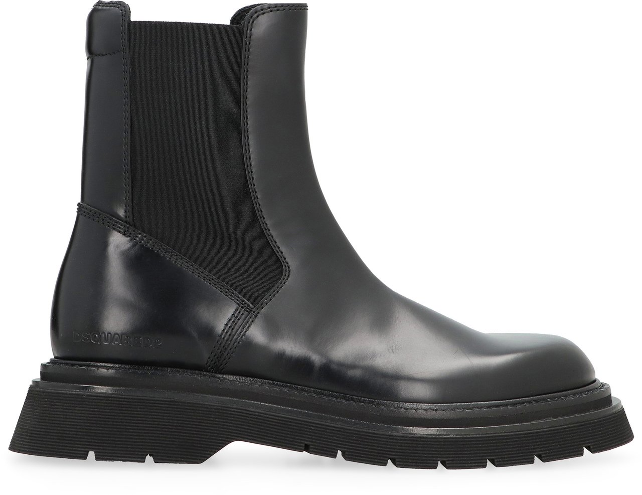 Dsquared2 Leather Chelsea boots Zwart