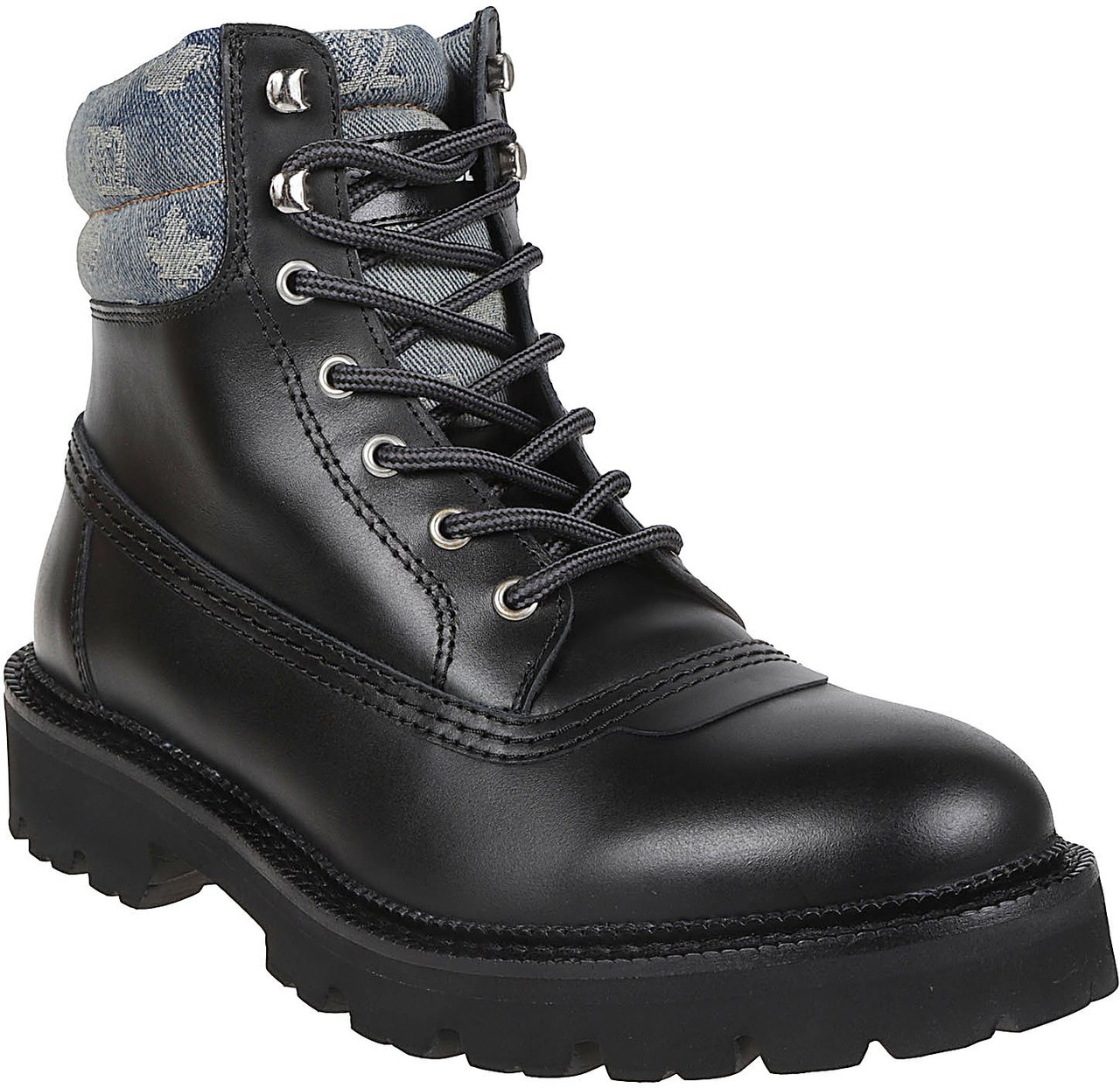 Dsquared2 D2 Warm Up Monogramm Ankle Boots Black Zwart